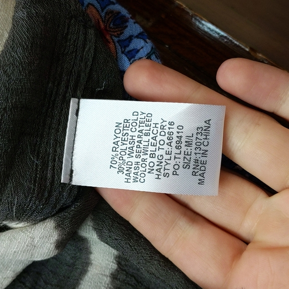 Umgee Tie Dye Ruffle Kimono - Picture 7 of 7